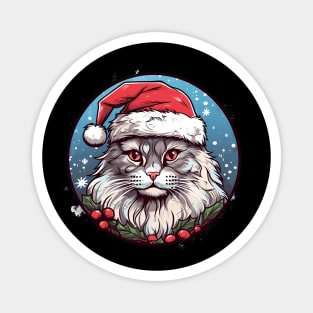 Siberian Cat Xmas, Love Cats Magnet